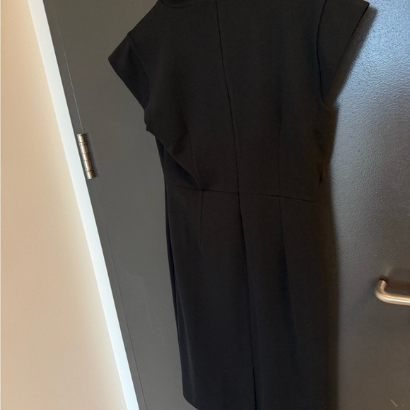 Scapa Lauren Perre M  Asymmetrical shoulder Black Dress EUC vintage - Picture 7 of 14